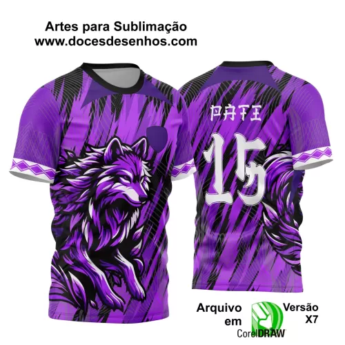 Arte Vetor Camisa Interclasse - Jogos Internos 2024 - Fox Roxa