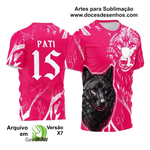 Arte Vetor Camisa Interclasse - Jogos Internos 2024 - Lobo Negro 
