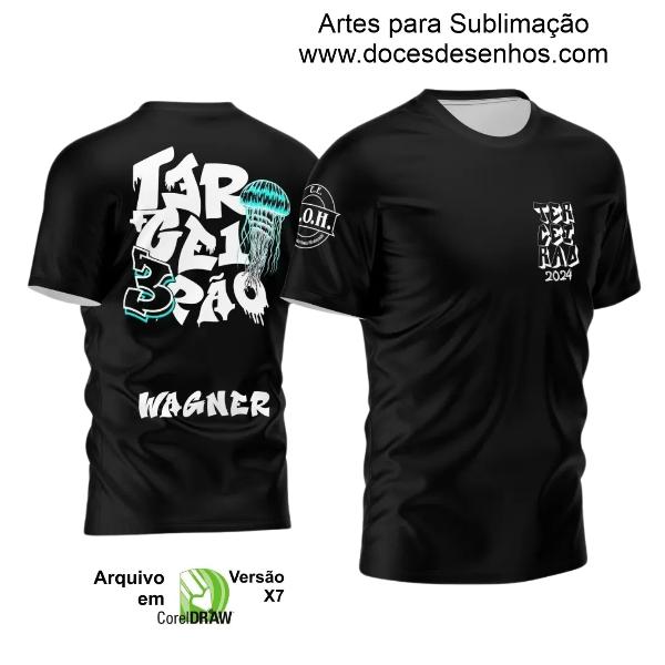 Arte Vetor Camisa Preta - Terceirão 2024 - Água Viva