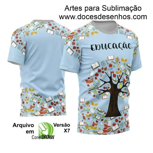 Arte Vetor Camisa Professor - Professora 2024 - Árvore Livros