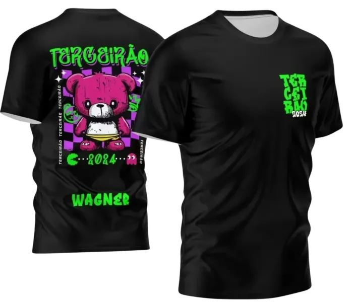 Arte para Camiseta Terceirão Urso