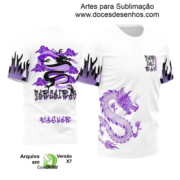 Arte Vetor Camisa Terceirão 2024 - Dragão Roxo Chama