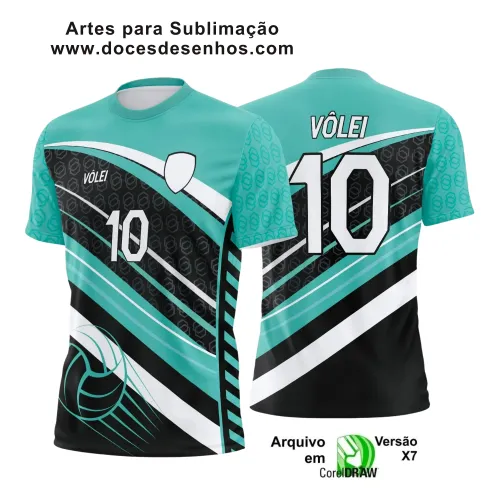 Arte Vetor Camiseta Vôlei 2025 para Sublimação Arte Vetor Camiseta Vôlei 2025 para Sublimação