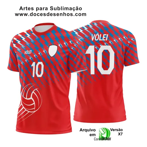 Arte Vetor Camiseta Vôlei 2025 para Sublimação Arte Vetor Camiseta Vôlei 2025 para Sublimação