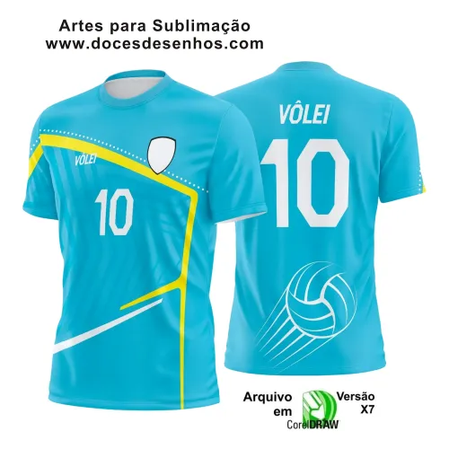 Arte Vetor Camiseta Vôlei 2025 para Sublimação Arte Vetor Camiseta Vôlei 2025 para Sublimação