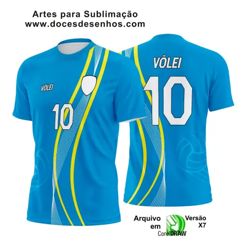Arte Vetor Camiseta Vôlei 2025 para Sublimação Arte Vetor Camiseta Vôlei 2025 para Sublimação