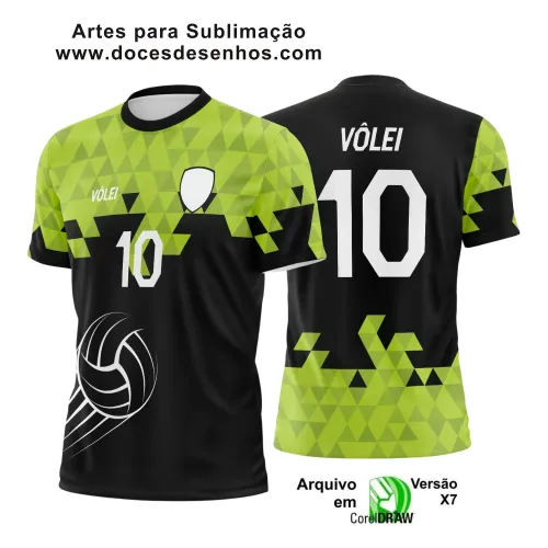 Arte Vetor Camiseta Vôlei 2025 para Sublimação