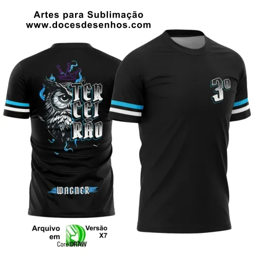 Arte Vetor Coruja para Camiseta Terceirão Arte Vetor Coruja para Camiseta Terceirão