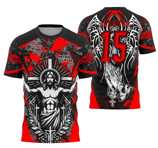 Arte Vetor Estampa Camisa Time Jesus – Designs Exclusivos