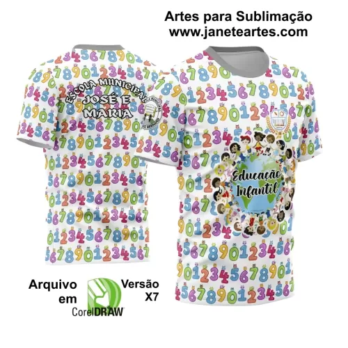 Arte Vetor Estampa Template Camisa Professora - Professor 2024 Educação Infantil
