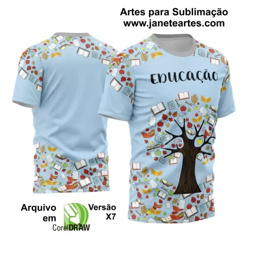 Arte Vetor Estampa Template Camisa Professora - Professor 2024 Modelo 32