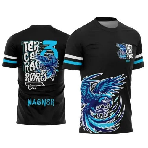 Arte Vetor para Camiseta Escolar – Terceirão: Arara Azul