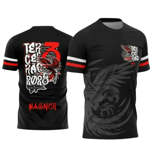 Arte Vetor para Camiseta Escolar – Terceirão: Arara Vermelha