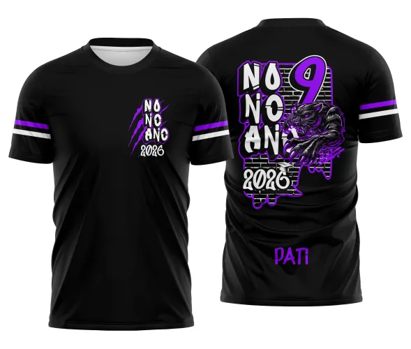 Arte para Camisa Escolar Nono Ano Pantera – Arquivo CDR Pronto