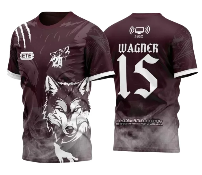 Arte para Camisa Interclasse Lobo