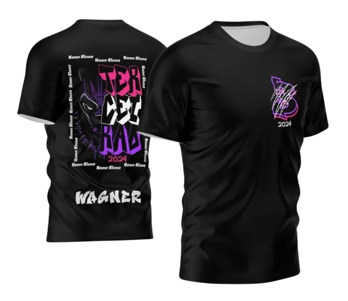 Arte para Camisa Terceirão Pantera