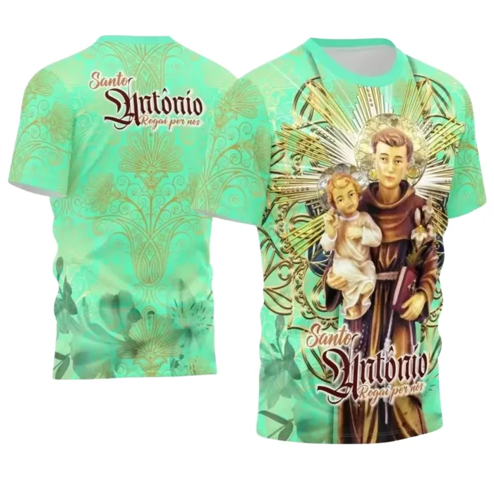 Arte para Camiseta Católica Santo Antônio