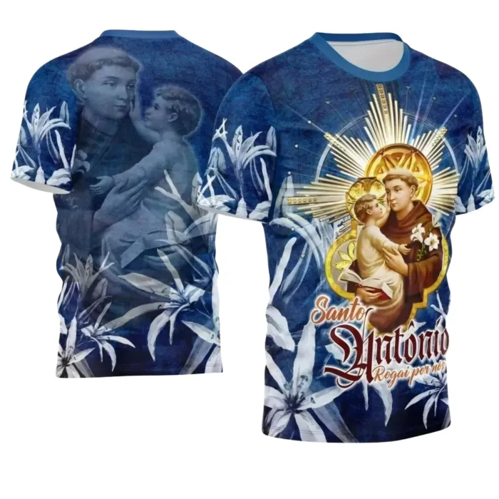 Arte para Camiseta Católica Santo Antônio