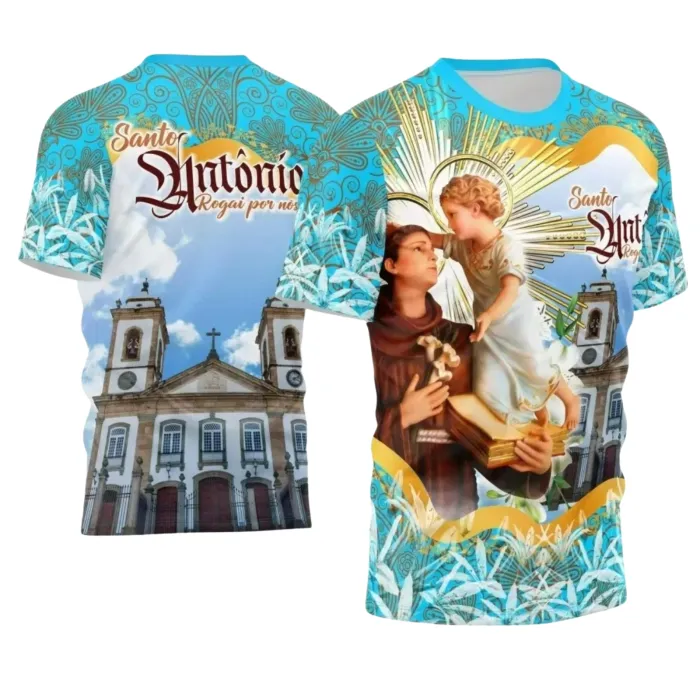 Arte para Camiseta Católica Santo Antônio