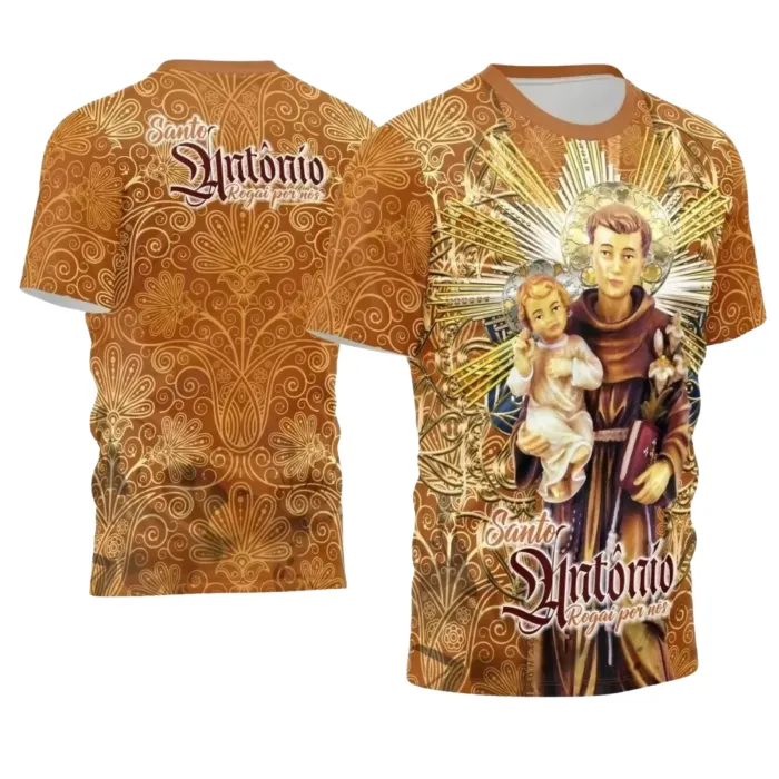 Arte para Camiseta Católica Santo Antônio