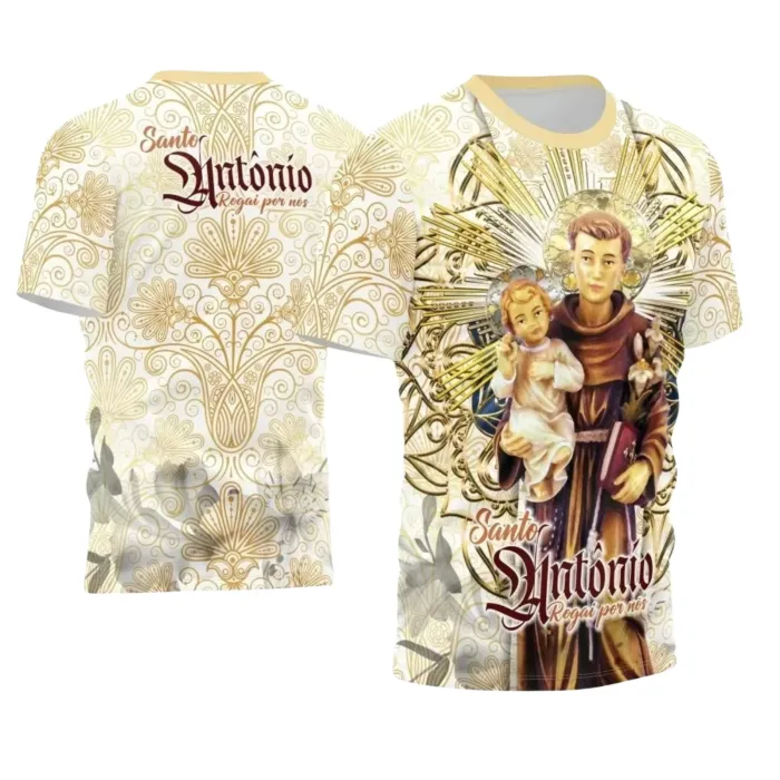 Arte para Camiseta Católica Santo Antônio