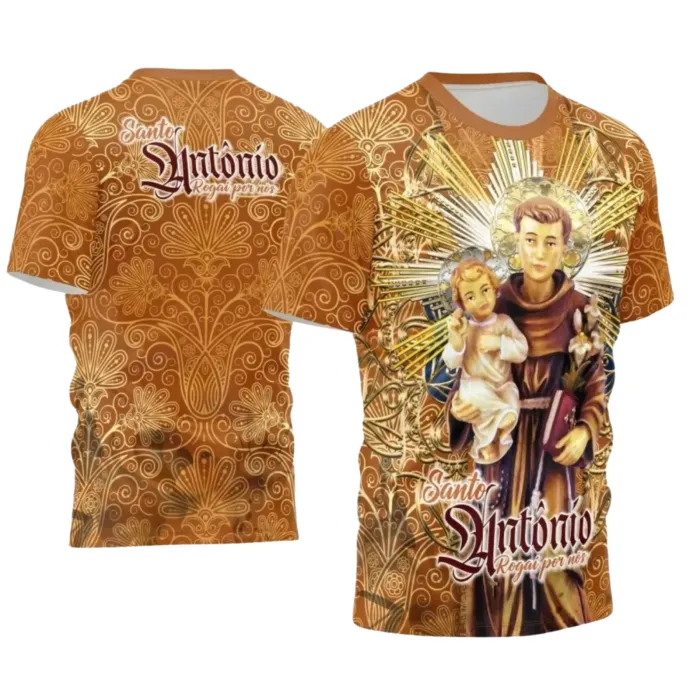 Arte para Camiseta Católica Santo Antônio