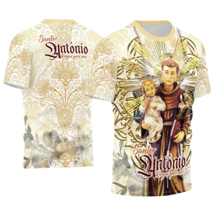 Arte para Camiseta Católica Santo Antônio