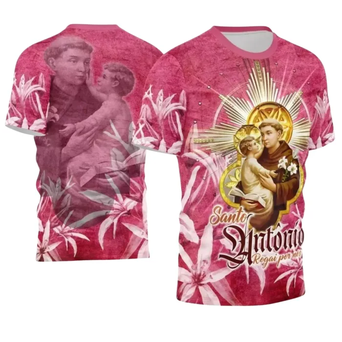 Arte para Camiseta Católica Santo Antônio