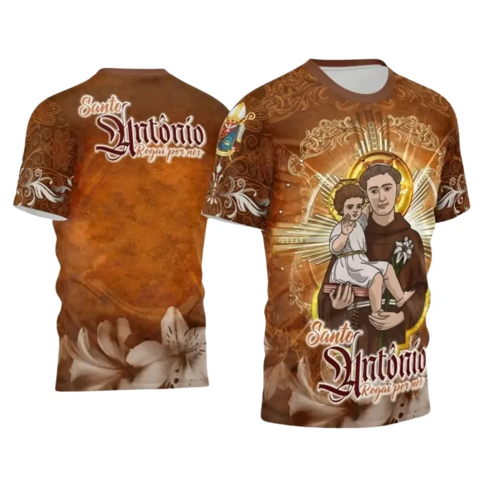Arte para Camiseta Católica Santo Antônio