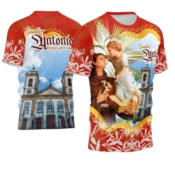Arte para Camiseta Católica Santo Antônio