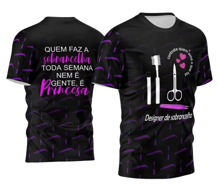 Arte para Camiseta Designer de Sobrancelhas