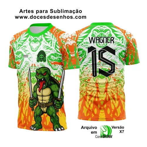 Arte para Camiseta Escolar Tartaruga Ninja 2025 Arte para Camiseta Escolar Tartaruga Ninja 2025
