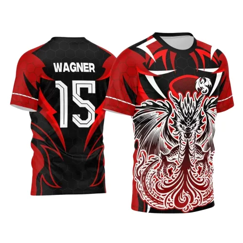 Arte para Camiseta Escolar Tema Dragão Fogo