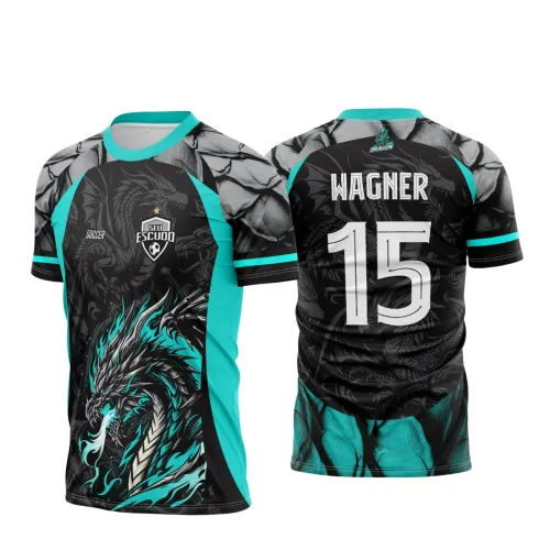 Arte para Camiseta Escolar Tema Dragão Fogo