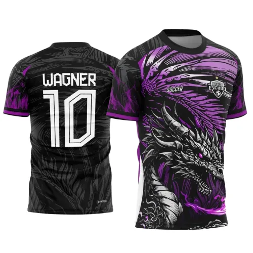 Arte para Camiseta Escolar Tema Dragão Fogo