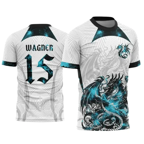 Arte para Camiseta Escolar Tema Dragão Fogo