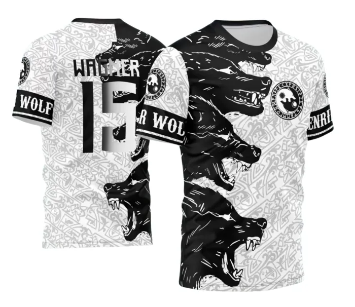 Arte para Camiseta Interclasse Lobo para Sublimação