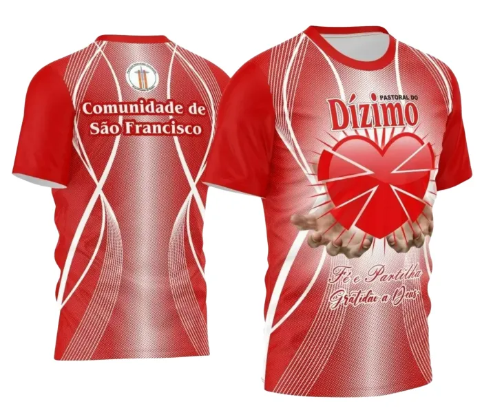 Arte para Camiseta Religiosa Dízimo Coração