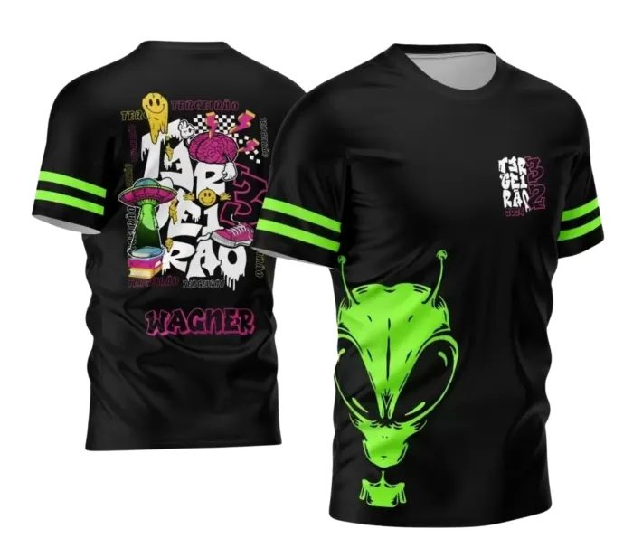 Arte para Camiseta Terceirão Alien