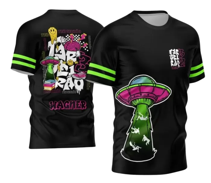 Arte para Camiseta Terceirão Alien