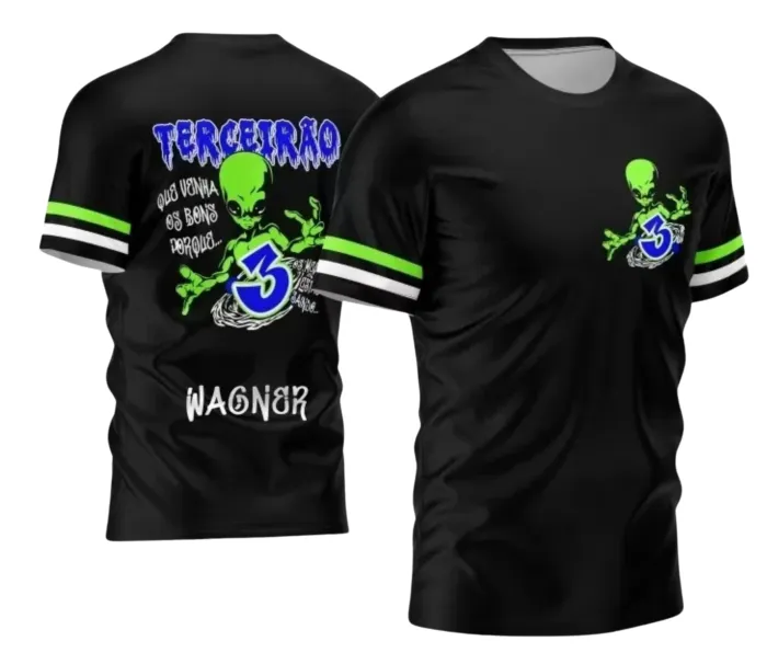 Arte para Camiseta Terceirão Alien