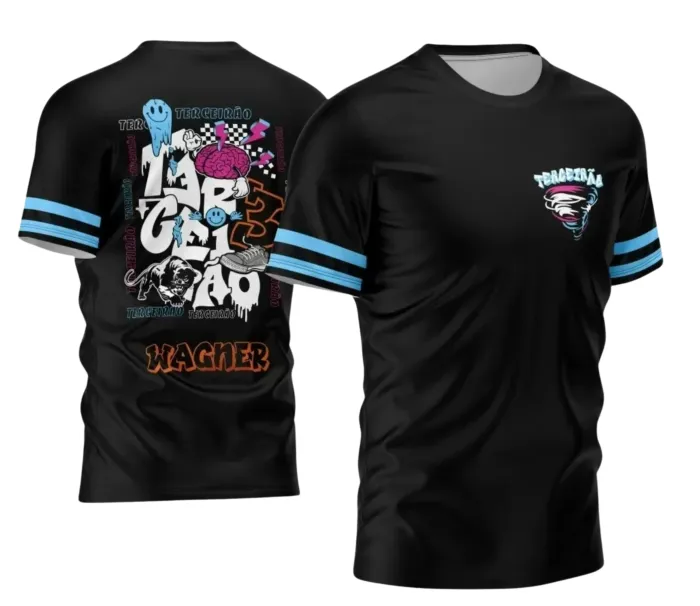 Arte para Camiseta Terceirão Furacão e Pantera