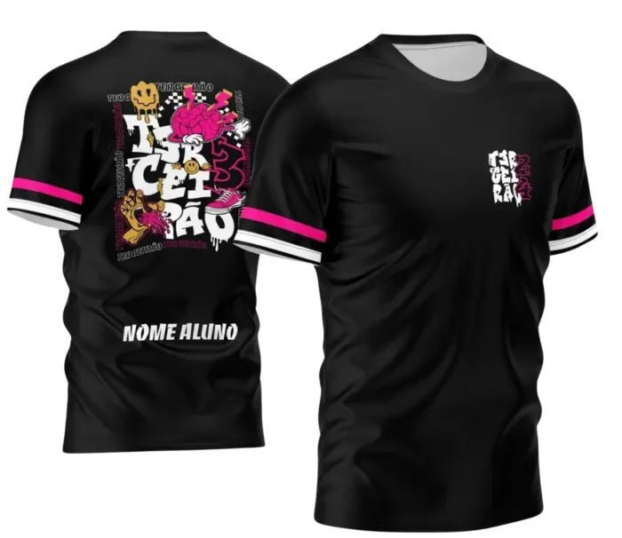 Arte para Camiseta Terceirão Mão com Tênis