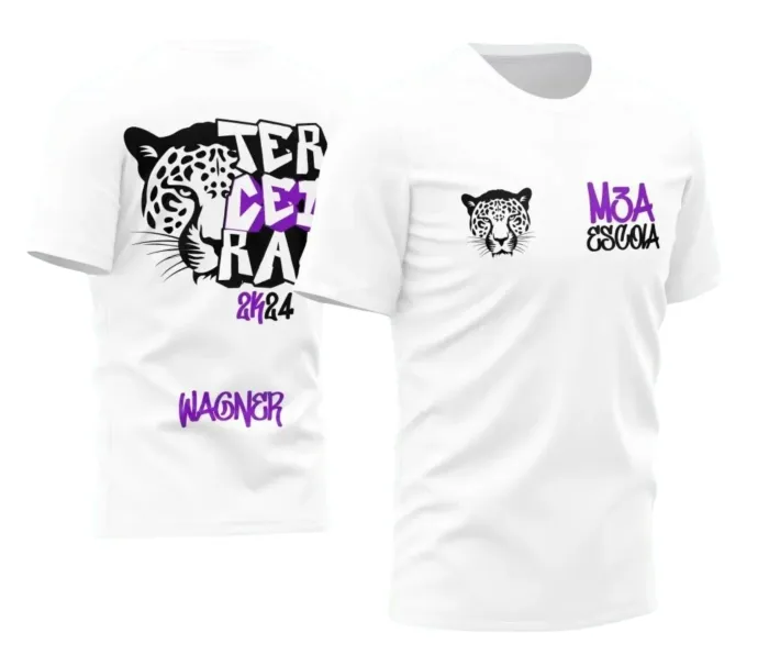 Arte para Camiseta Terceirão Onça 