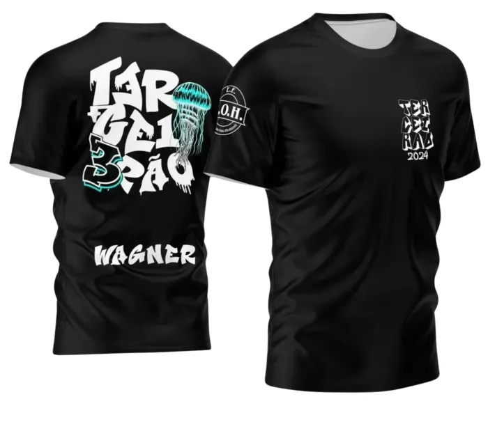 Arte para Camiseta Terceirão Água-viva