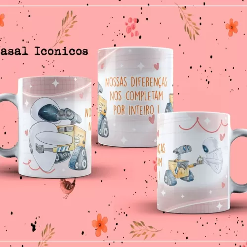 Artes Caneca Casais Icônicos – Bruna Molina