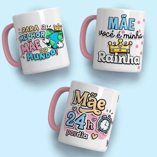 Artes Canecas Mães + Caixa Bolsa