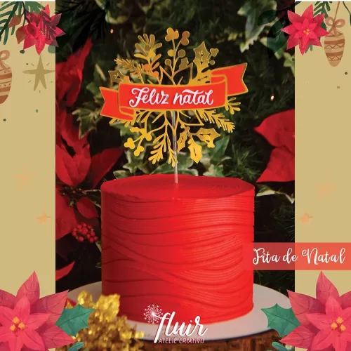 Básicos de Natal – Topo de Bolo – Fluir Ateliê Criativo