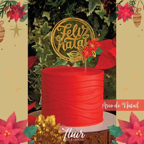 Básicos de Natal – Topo de Bolo – Fluir Ateliê Criativo