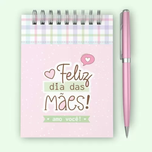 Bloquinhos A6 wire-o espiral – Dia das  Mães  Telma Contel